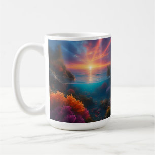 Sonnenuntergang tropisch 1 kaffeetasse