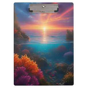 Sonnenuntergang tropisch 1 klemmbrett