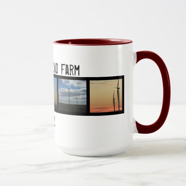 Sonnenuntergang-Turbinen der Wildkatzen-I Tasse (Rechts)