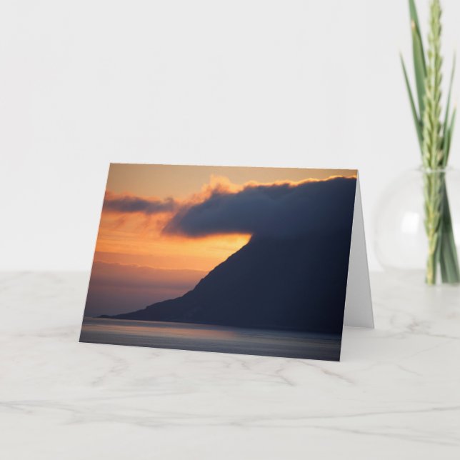 Sonnenuntergang über Alesund Küste Karte (Vorderseite)