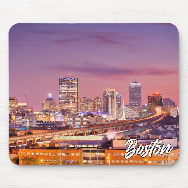Sonnenuntergang über Boston, Massachusetts, Verein Mousepad (Vorne)