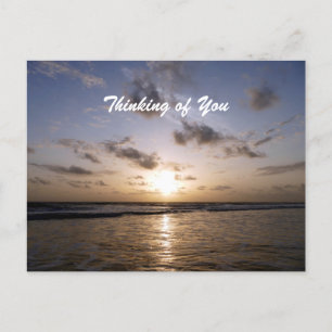 Sonnenuntergang über dem Arabischen Meer Postkarte