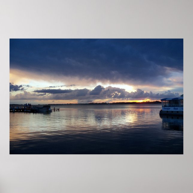 Sonnenuntergang über dem Dora Florida Plakatbild Poster (Vorne)