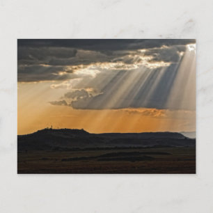 Sonnenuntergang über dem Masai Mara. Postkarte