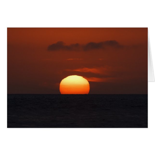 Sonnenuntergang über dem Meer (Vorderseite (Horizontal))