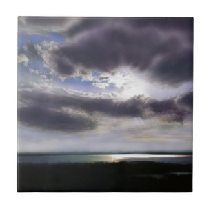 Sonnenuntergang über dem Meer Fliese