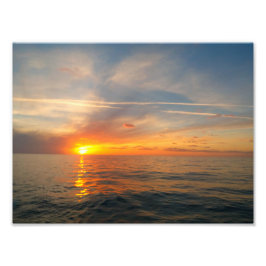 Sonnenuntergang über dem Meer Fotodruck