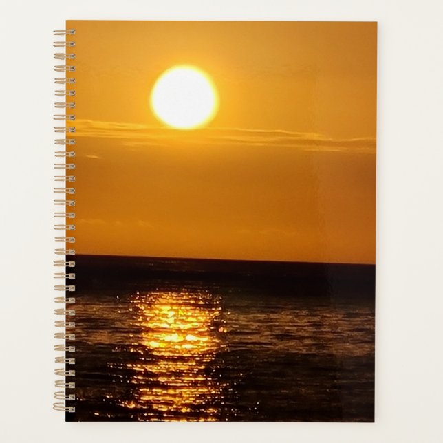 Sonnenuntergang über dem Meer Planer (Vorderseite)