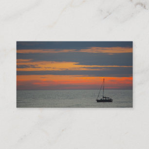 Sonnenuntergang über dem Meer Visitenkarte