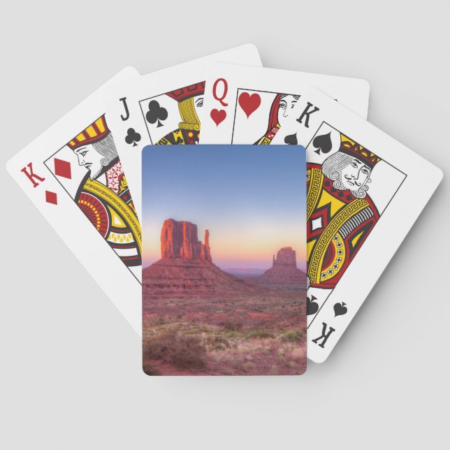Sonnenuntergang über dem Monumental Arizona Spielkarten (Rückseite)