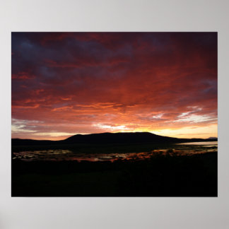 Sonnenuntergang über dem Mormon Lake Poster