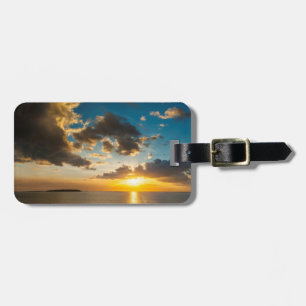 Sonnenuntergang über dem Ozean, Fidschi Gepäckanhänger
