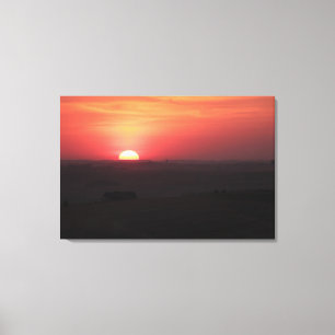 Sonnenuntergang über dem Palouse Leinwanddruck