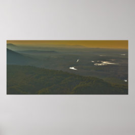 Sonnenuntergang über dem Petit Jean River Valley,  Poster