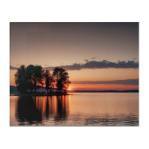 Sonnenuntergang über dem See