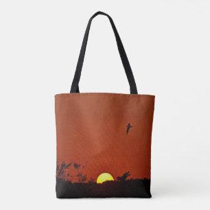 Sonnenuntergang über dem Sumpf Tasche