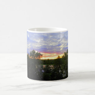 Sonnenuntergang über dem Teich Kaffeetasse