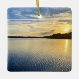 Sonnenuntergang über dem Wildcat Lake Keramikornament