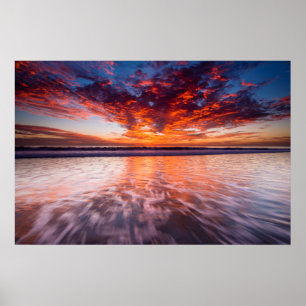 Sonnenuntergang über den Channel Islands Poster