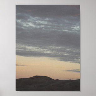 Sonnenuntergang über den Dünen des Großen Sandes,  Poster