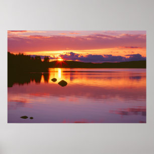 Sonnenuntergang über der Alexander Bay Poster