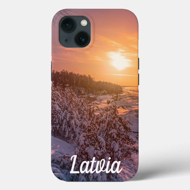 Sonnenuntergang über der Schneeküste Case-Mate iPh iPhone Hülle (Rückseite)
