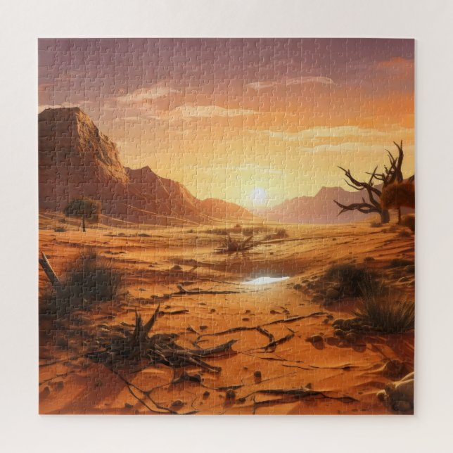 Sonnenuntergang über der Wüste (Vertikal)