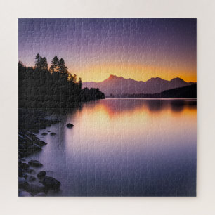 Sonnenuntergang über einem See