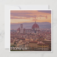 Sonnenuntergang über Florenz, Italien