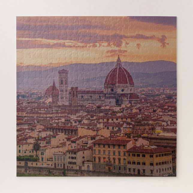 Sonnenuntergang über Florenz, Italien (Vertikal)