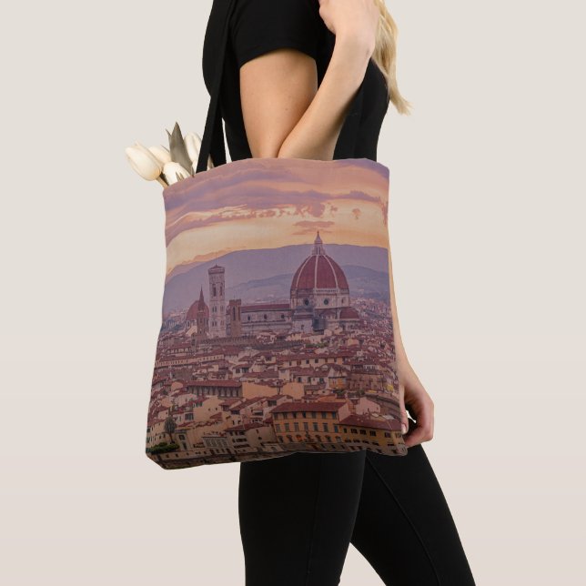 Sonnenuntergang über Florenz, Italien Tasche (Von Nahem)