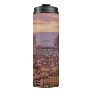 Sonnenuntergang über Florenz, Italien Thermosbecher