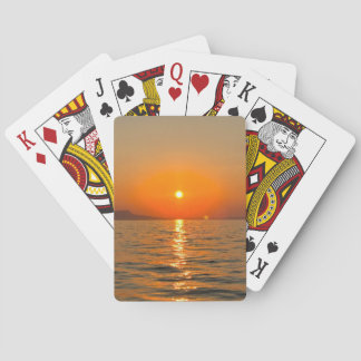 Sonnenuntergang über Griechenland Spielkarten
