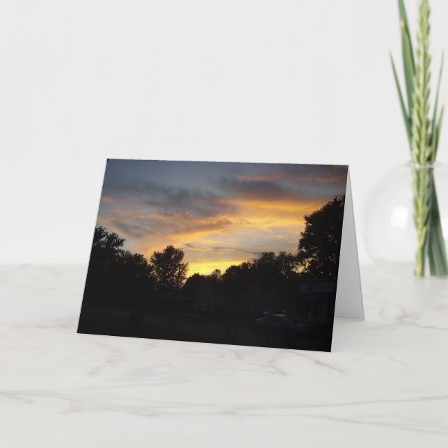 Sonnenuntergang über Kentucky Karte (Vorderseite)