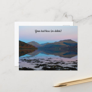 Sonnenuntergang über Loch Fyne, Schottland Postkar Postkarte