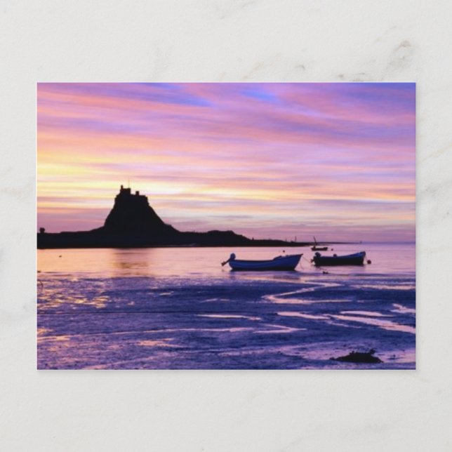 Sonnenuntergang über Meer Postkarte (Vorderseite)