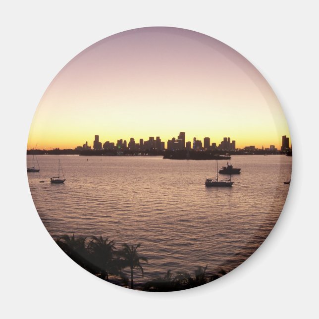 Sonnenuntergang über Miami Magnet (Vorne)