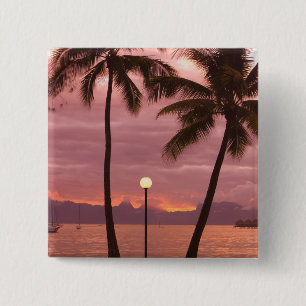 Sonnenuntergang über Moorea vom Sofitel Maeva Beac Button