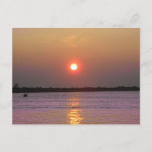 Sonnenuntergang über New Jersey Postkarte