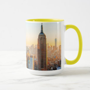 Sonnenuntergang über New York Tasse