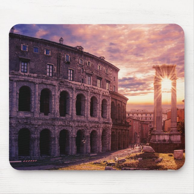 Sonnenuntergang über Rom Kolosseum Mousepad (Vorne)