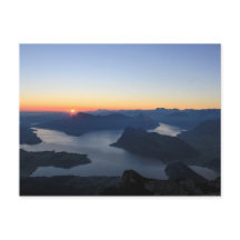 Sonnenuntergang über See Lucerne