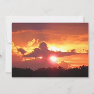 Sonnenuntergang über St. Augustine, Florida - Flac Feiertagskarte