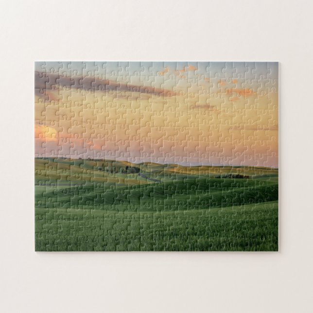 Sonnenuntergang über Staat der Weizen-Feld-| (Horizontal)