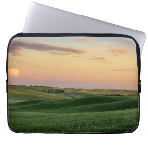 Sonnenuntergang über Staat der Weizen-Feld-  Laptopschutzhülle
