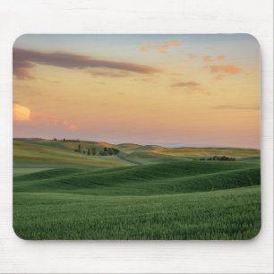 Sonnenuntergang über Staat der Weizen-Feld-  Mousepad