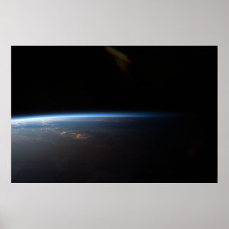 Sonnenuntergang über Südamerika Poster