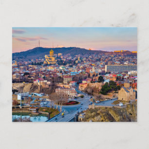 Sonnenuntergang über Tiflis Postkarte
