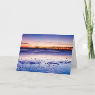 Sonnenuntergang über Ventura Pier und Strand Karte