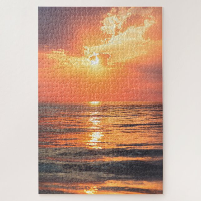 Sonnenuntergang über Wasser (Vertikal)